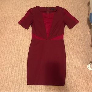 Lucca Couture Burgundy Dress